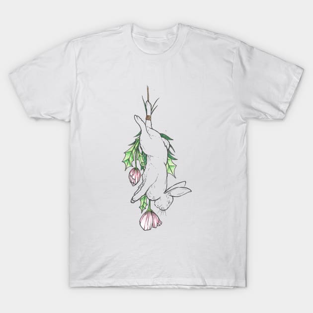 Hanging Hare T-Shirt by GnauArt